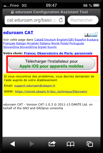 iOS: CAT download iOS CAT