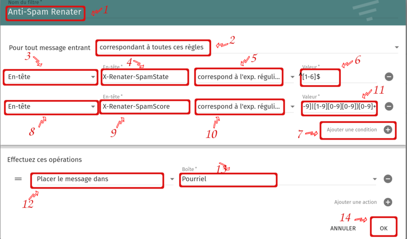 Sogo : Ajouter filtre antispam