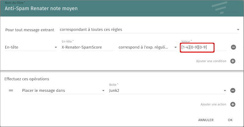 Sogo : Ajouter filtre antispam note moyen