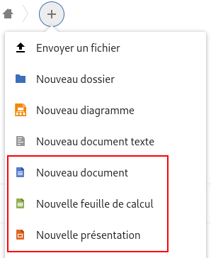 ONLYOFFICE depuis share